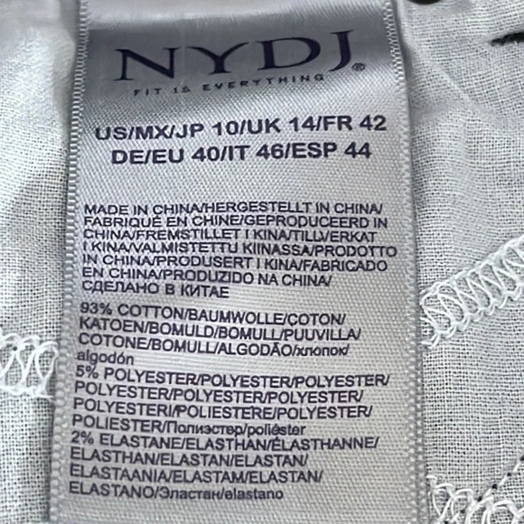 NYDJ Marilyn Straight Jean in Washed Gray - Size 10 - Picture 6 of 8